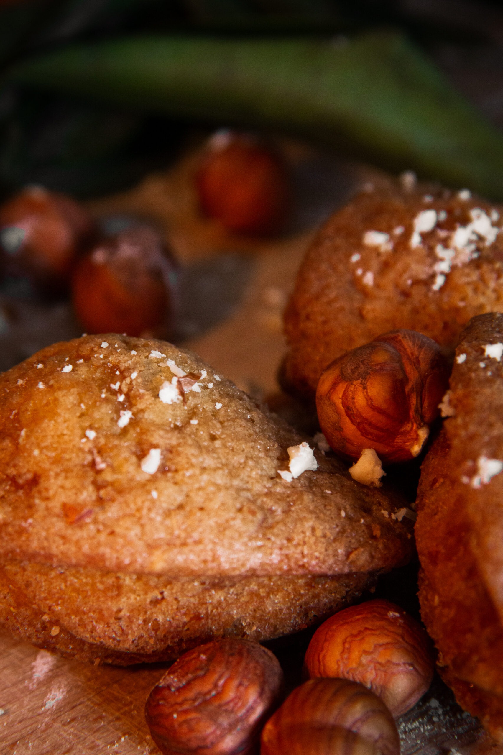 C'est une photo de madeleine à la noisette